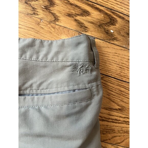 REI Hiking Pants Men's Sz 32 x ~28.5 Hemmed Green Lightweight - Picture 9 of 13